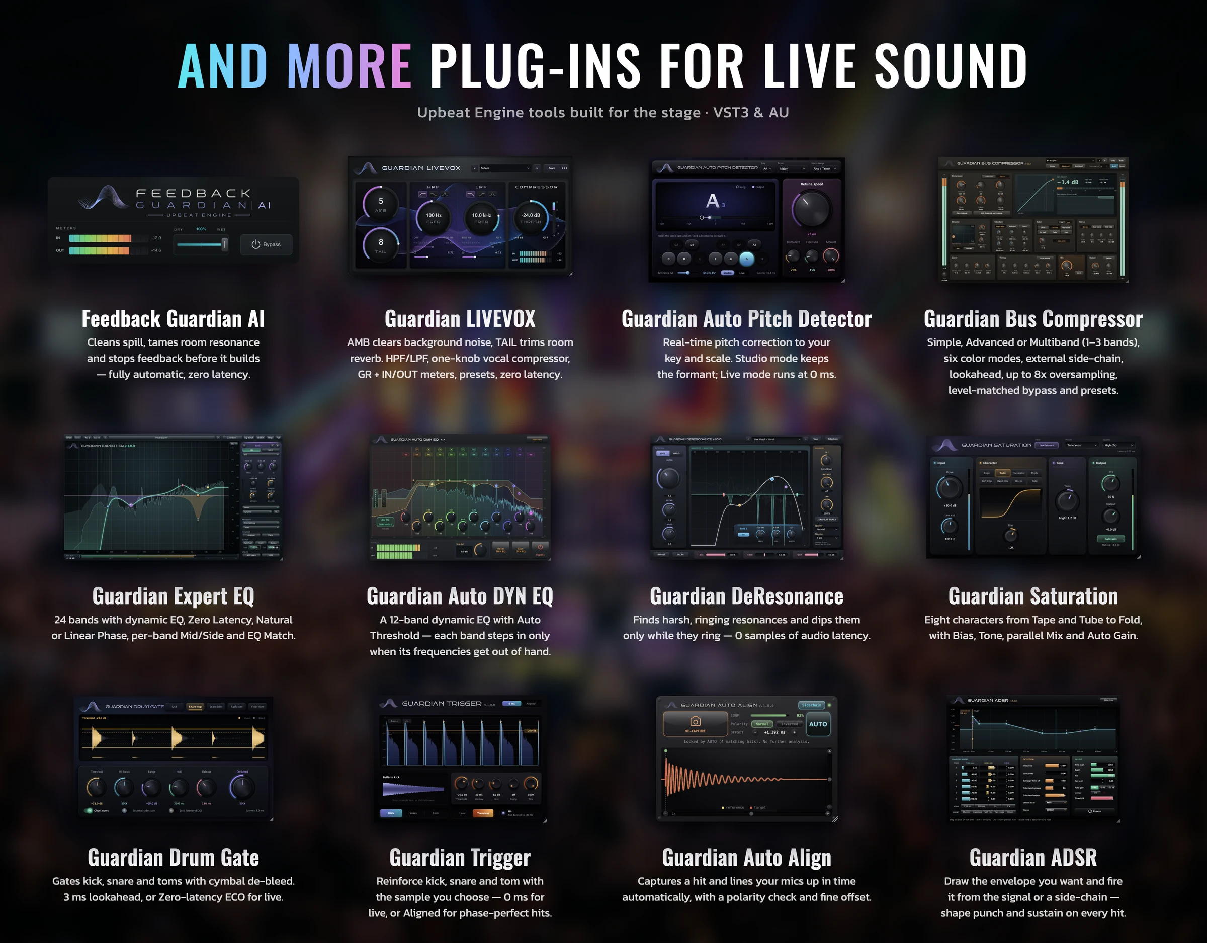 And more plug-ins for live sound